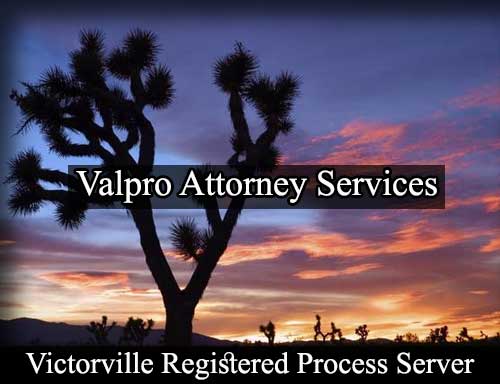 Registered Process Server in Victorville California