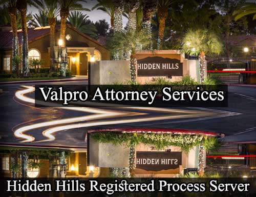 Registered Process Server Hidden Hills California