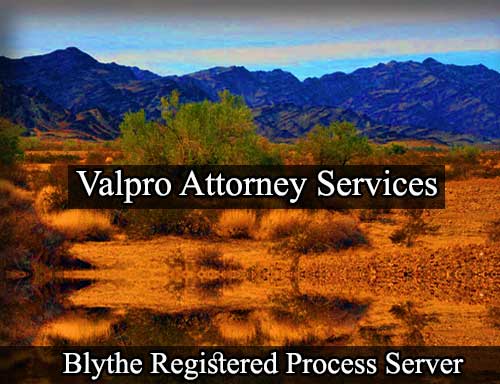 Registered Process Server Blythe California