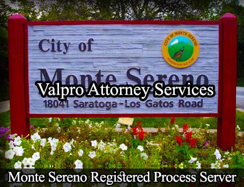 Registered Process Server Monte Sereno California