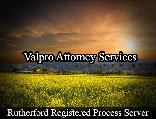Registered Process Server Rutherford California