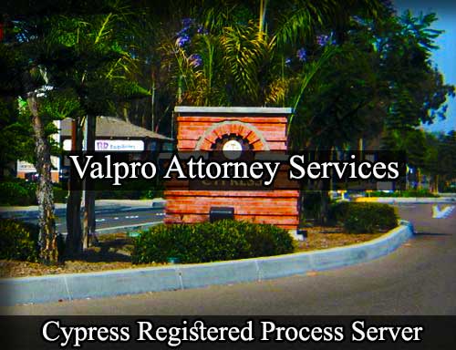 Registered Process Server Cypress