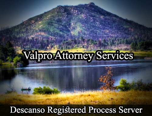 Registered Process Server Descanso California